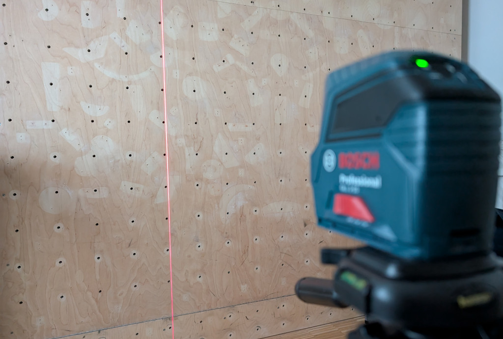 drilling holes line laser